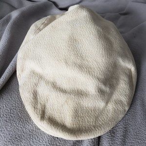 Large Stretch Tan Flat Cap